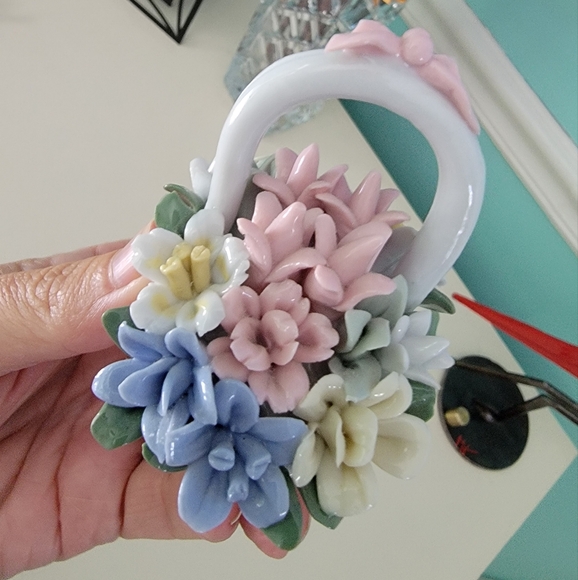 Porcelain Flower Basket - Picture 5 of 10